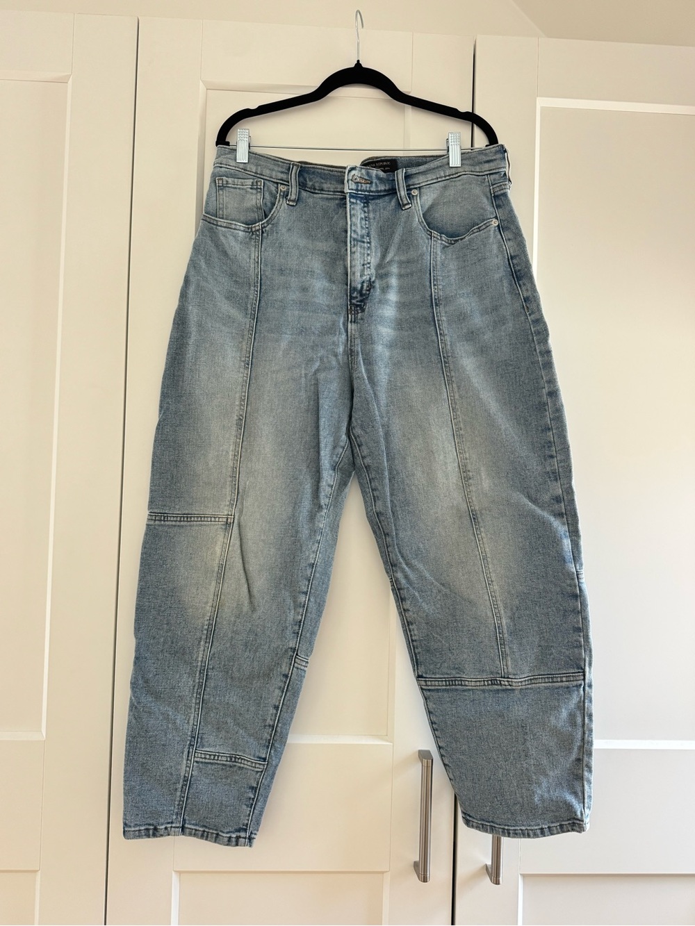Banana Republic Light Blue High-Rise Barrel Jeans